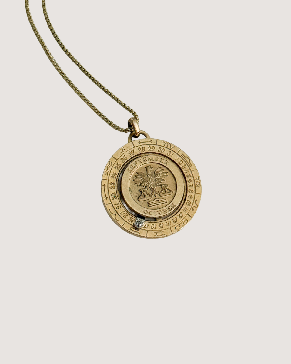 Pierre Cardin Vintage 1979 Libra Zodiac Reworked Necklace with